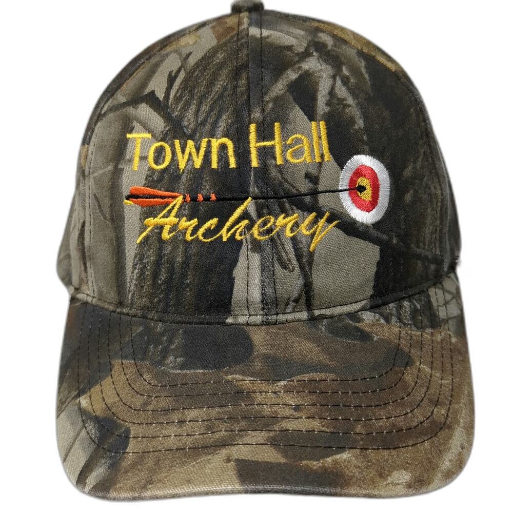 Whitewater Outdoors Baseball Cap Green One Size Town Hall Archery Camo hat